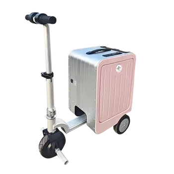 Scooter-Integrated Electric Riding Suitcase